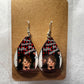 Tear drop Christmas earrings