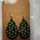 Tear drop Christmas earrings