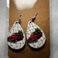 Tear drop Christmas earrings