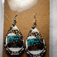Tear drop Christmas earrings