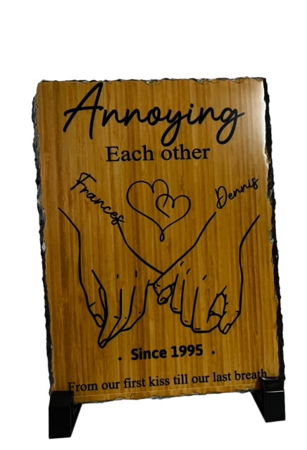 Anniversary gifts - 5 X 7 slates