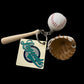 Baseball keychain or bag tag