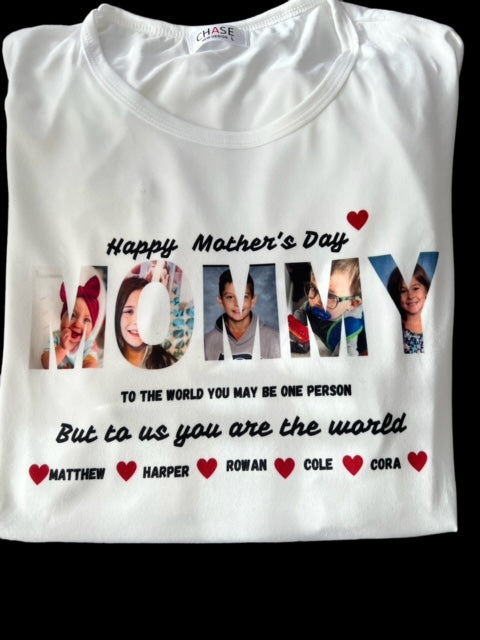 Mother's Day T-Shirt Personalized with Photos
