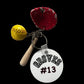 Softball keychain or bag tag