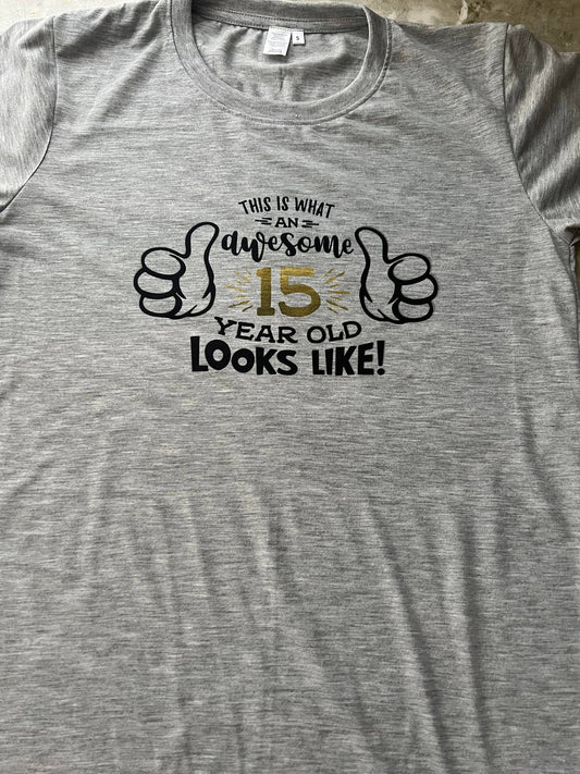 This Is What An Awesome 15 Year Old Looks Like T-Shirt
