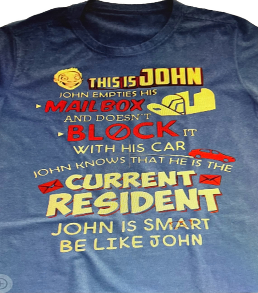 Postal Short Sleeve T-Shirt - Be like John