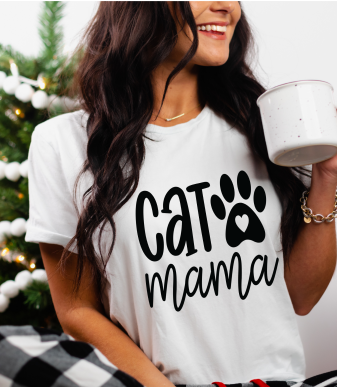 Cat Mama Short Sleeve T-shirt