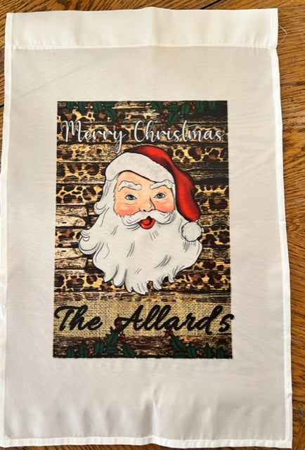 Personalized Christmas Garden Flag