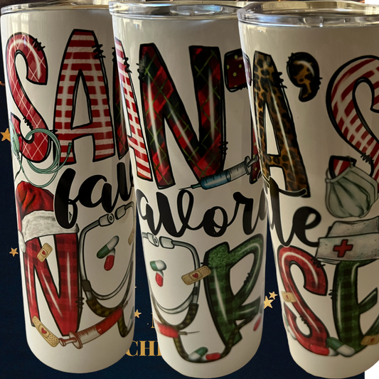 Santa's Favorite Nurse 20 oz